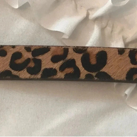 White House Black Market Leopard Hair Calf Belt - Small - Picture 2 of 5
